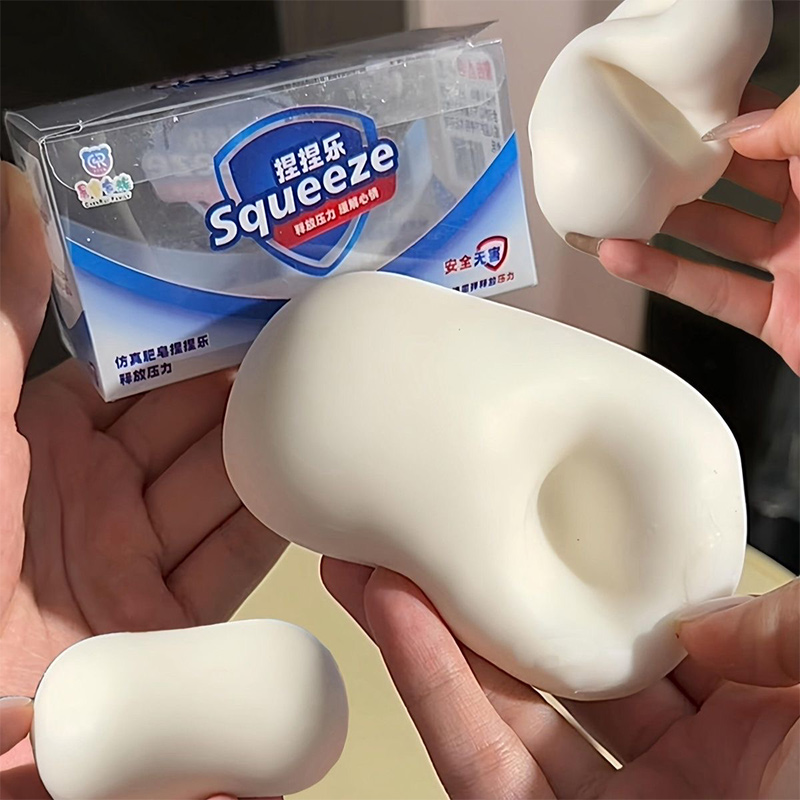 Soft Fake White Soap Squishy S - Home Decor Games incelemesi ve fiyatı