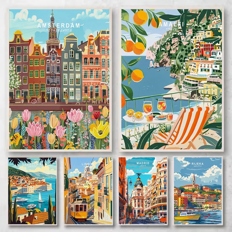 Colorful Modern World Famous T - Home Decor Interior incelemesi ve fiyatı