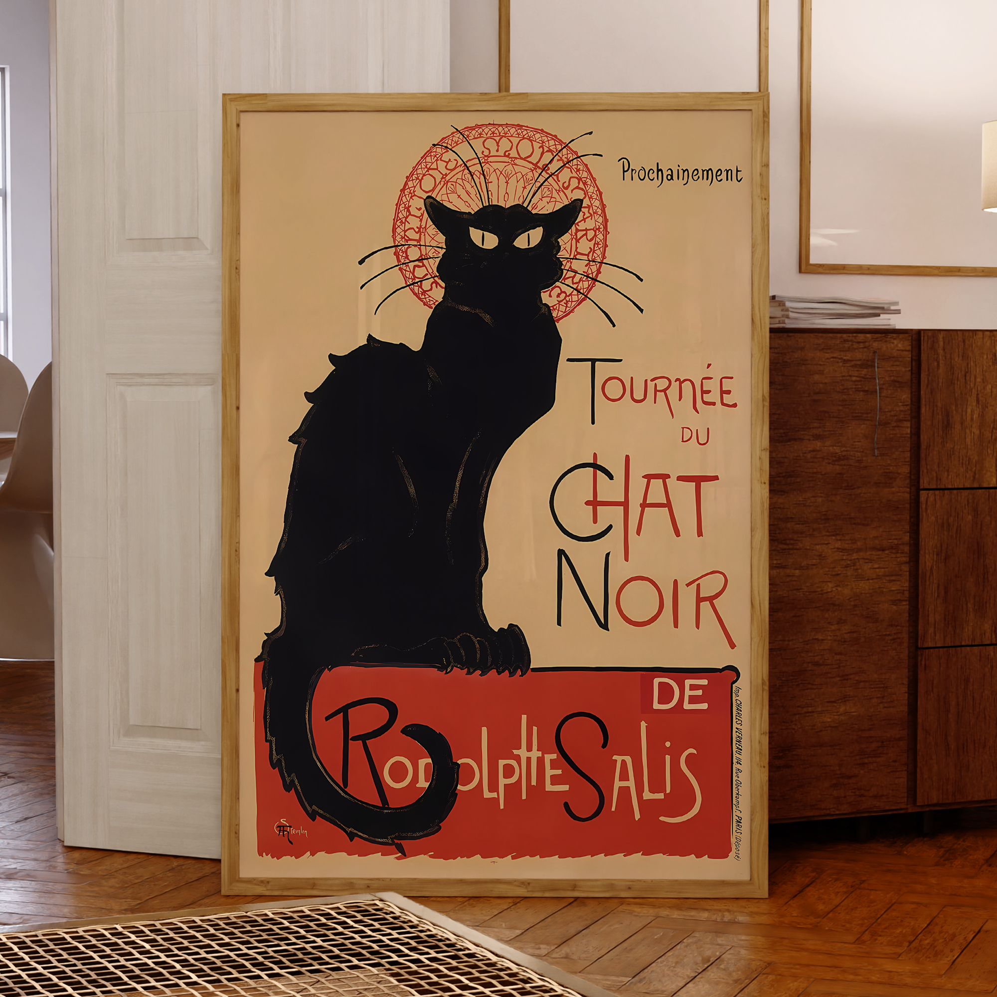 Modern Chat Noir - Black Cat V - Home Decor Vintage incelemesi ve fiyatı