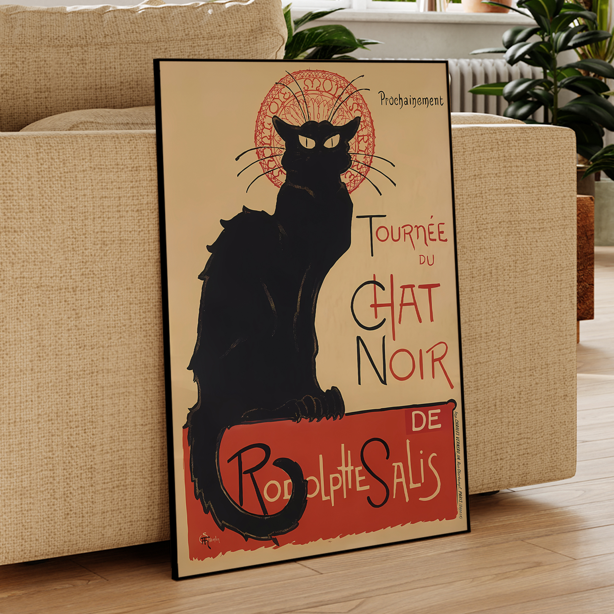 Modern Chat Noir - Black Cat V - Home Decor Vintage incelemesi ve fiyatı