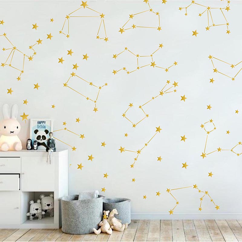 Zodiac Constellation Wall Stic - Home Decor Aesthetic Pinterest incelemesi ve fiyatı