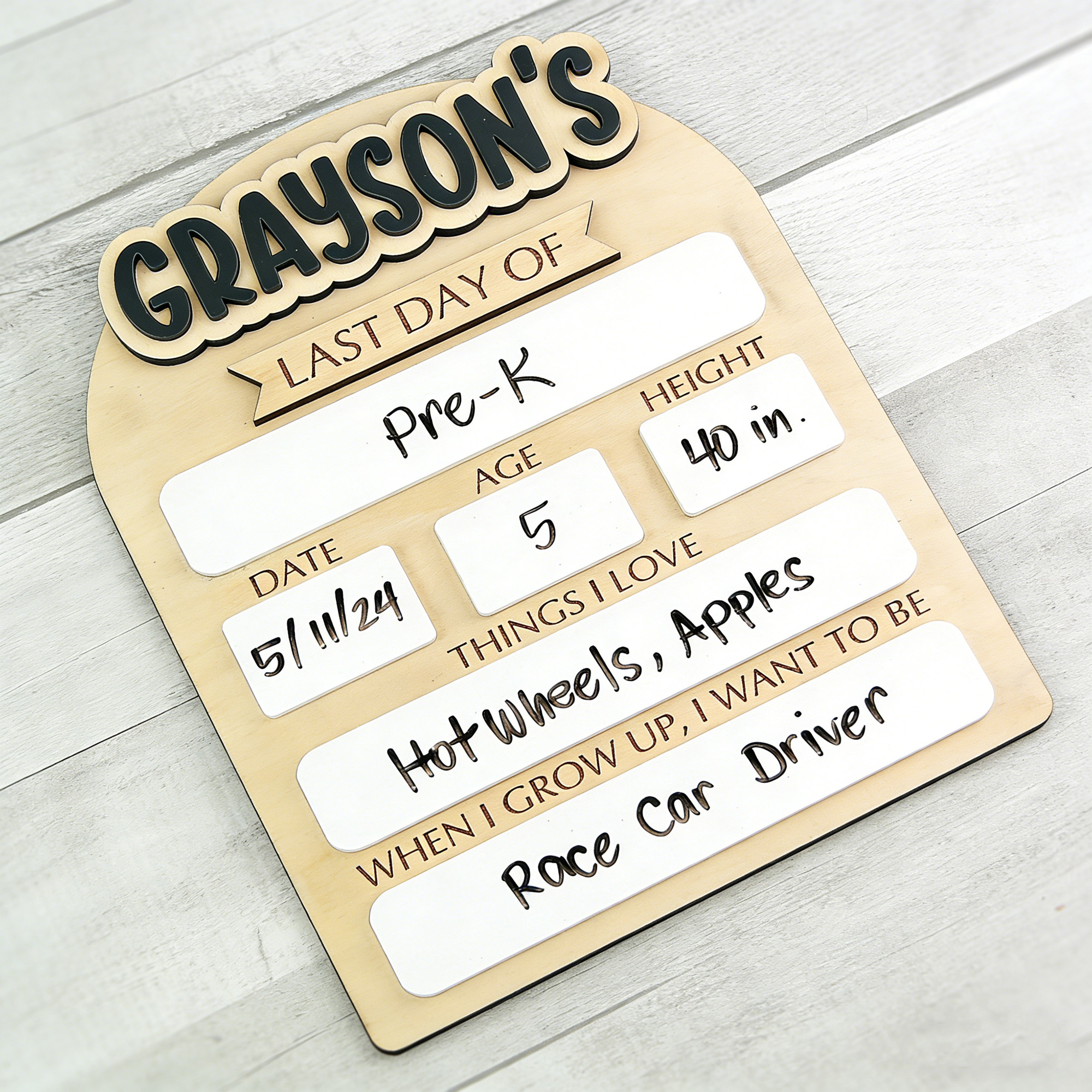 1Pc Custom First/Last School D - Home Decor Diy incelemesi ve fiyatı