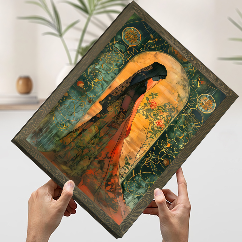 Woman In A Garden Printing Pos - Home Decor Interior incelemesi ve fiyatı