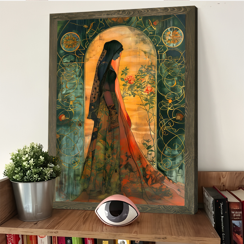 Woman In A Garden Printing Pos - Home Decor Interior incelemesi ve fiyatı