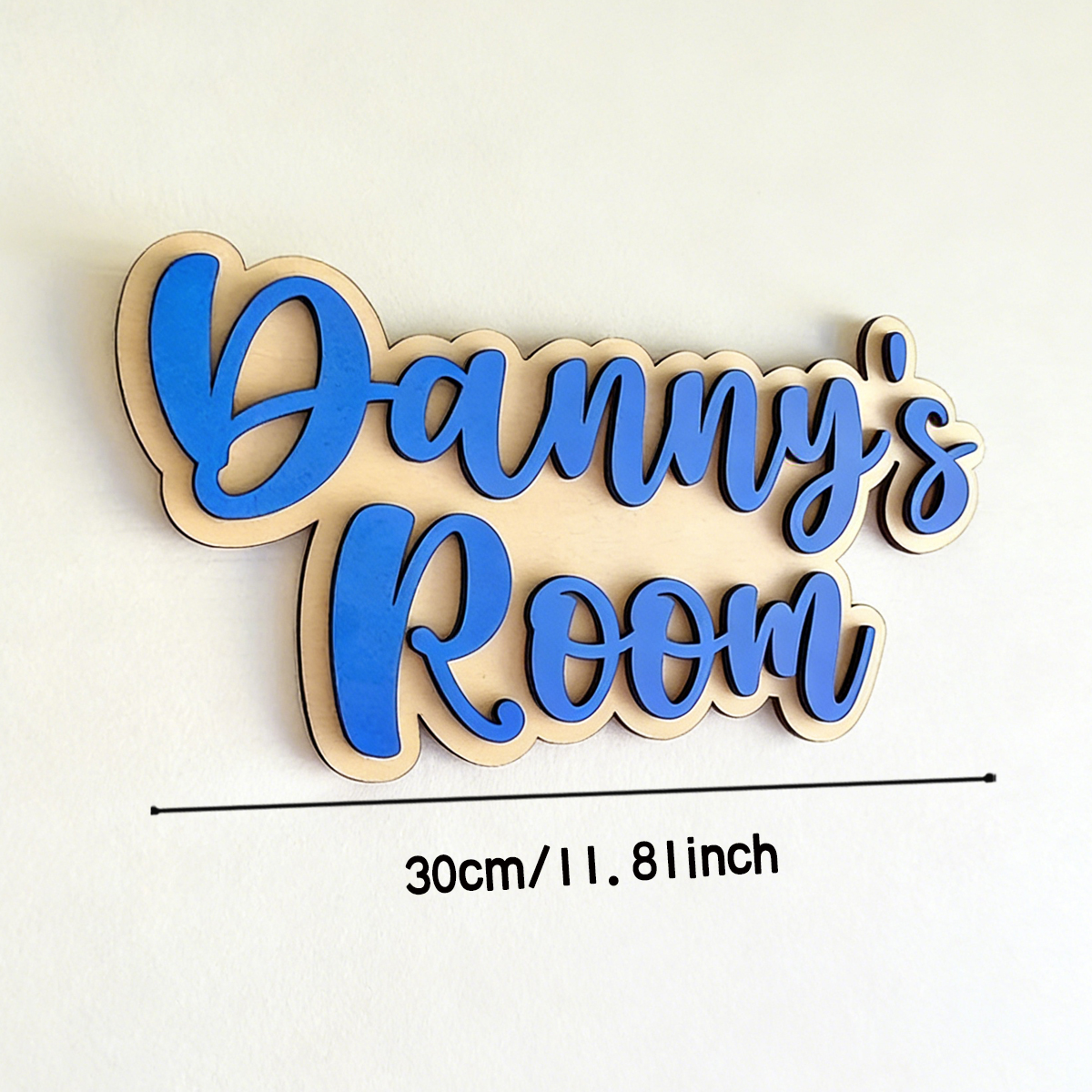 1Pc Cutom Blue Wooden Acrylic  - Home Decor Diy incelemesi ve fiyatı