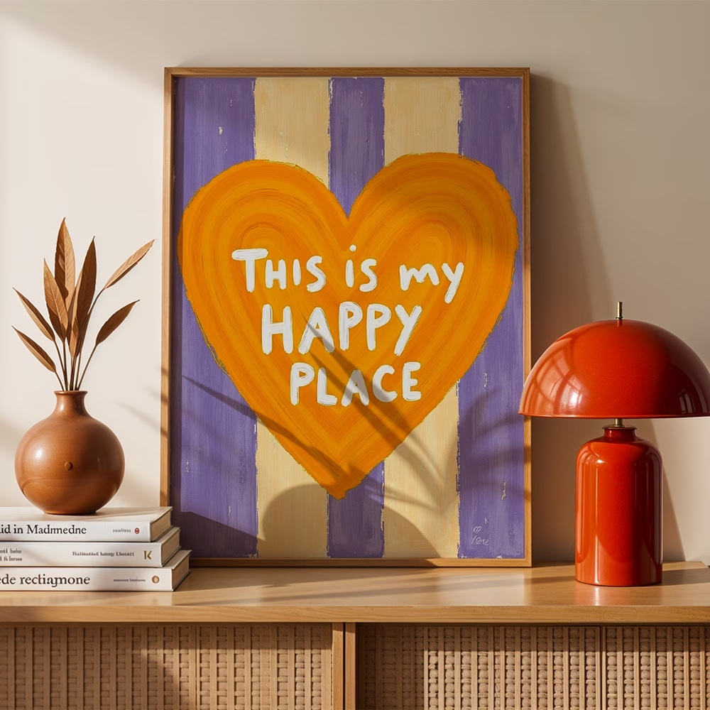 Modern,Retro This Is My Happy  - Home Decor Quotes incelemesi ve fiyatı