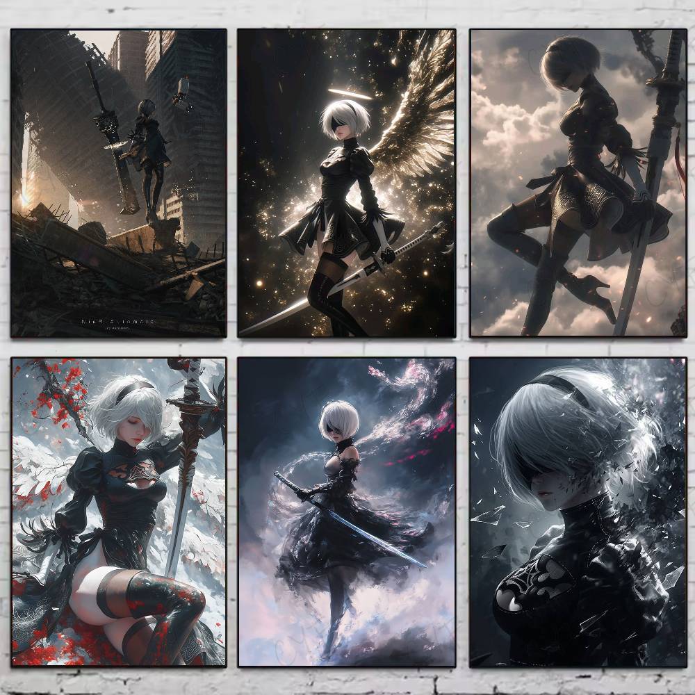 N-NieRAutomata Game Poster HD  - Home Decor Game incelemesi ve fiyatı