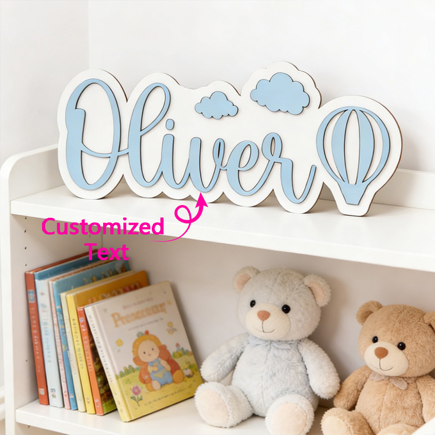 Personalized Hot Air Balloon & - Home Decor Names incelemesi ve fiyatı