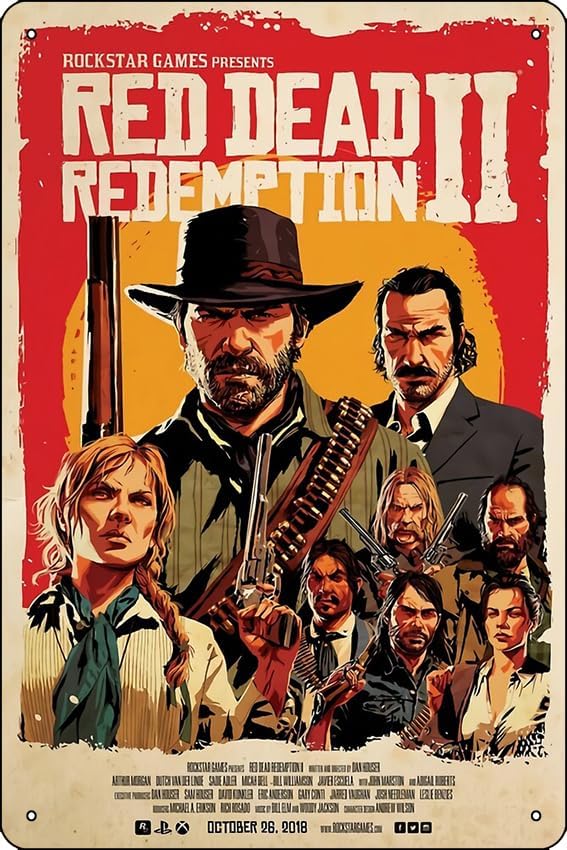 Red Redemption II Poster Poste - Home Decor Games incelemesi ve fiyatı