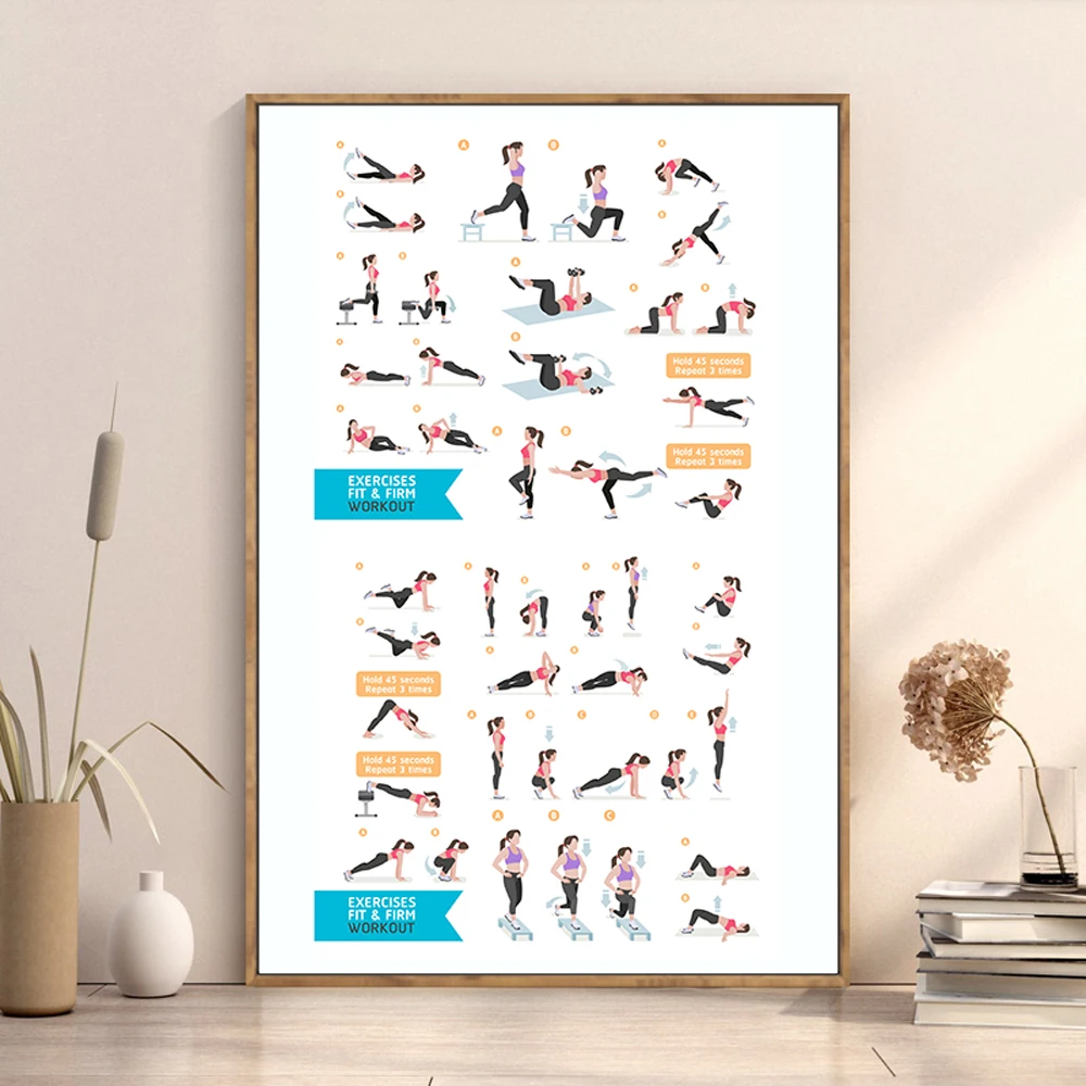 Silk Cloth Wall Poster GYM Exe - Home Decor Examples incelemesi ve fiyatı