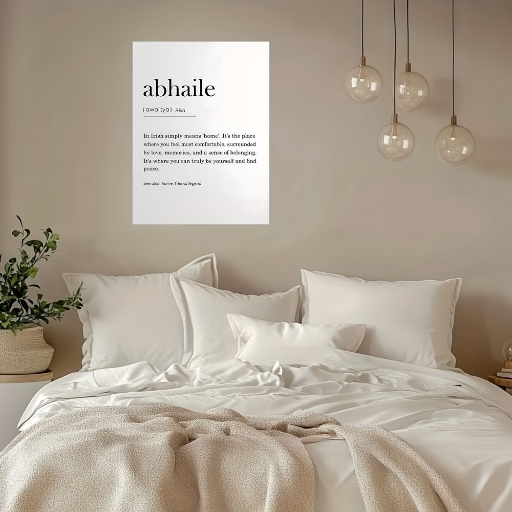 Modern,Minimalist Abhaile Quot - Home Decor Quotes incelemesi ve fiyatı
