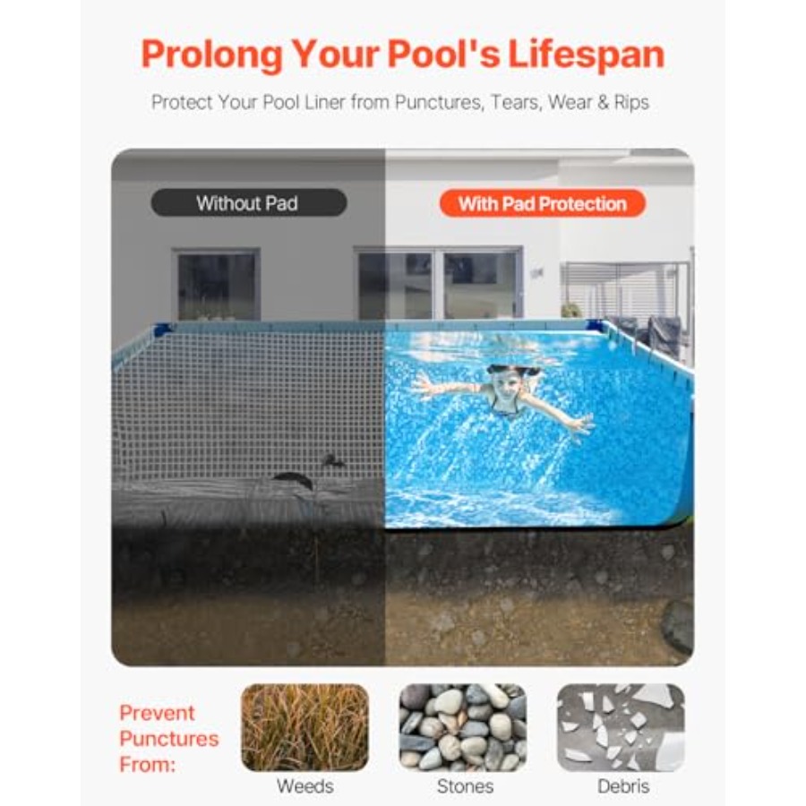 VEVOR 16' x 32' Pool Liner Pad - X Home Decor incelemesi ve fiyatı