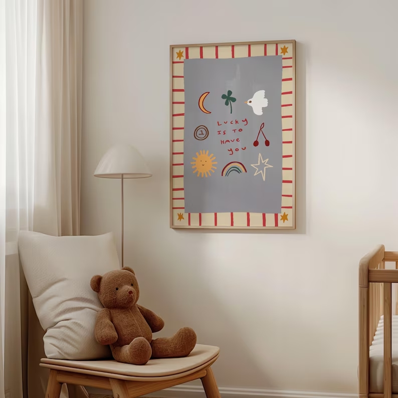 Cartoon Lucky To Have You Quot - Home Decor Quotes incelemesi ve fiyatı