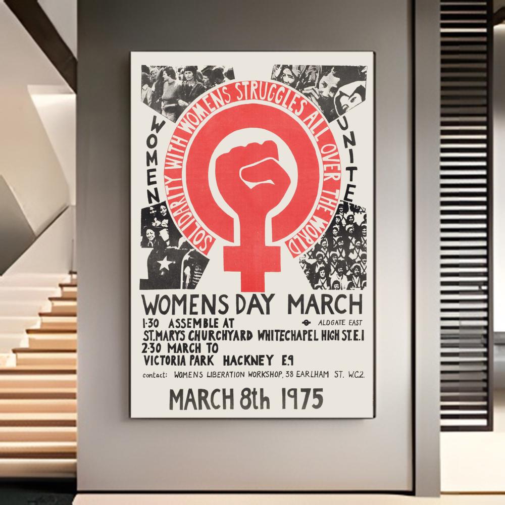 Frameless Abstract Feminist Co - Home Decor Quotes incelemesi ve fiyatı